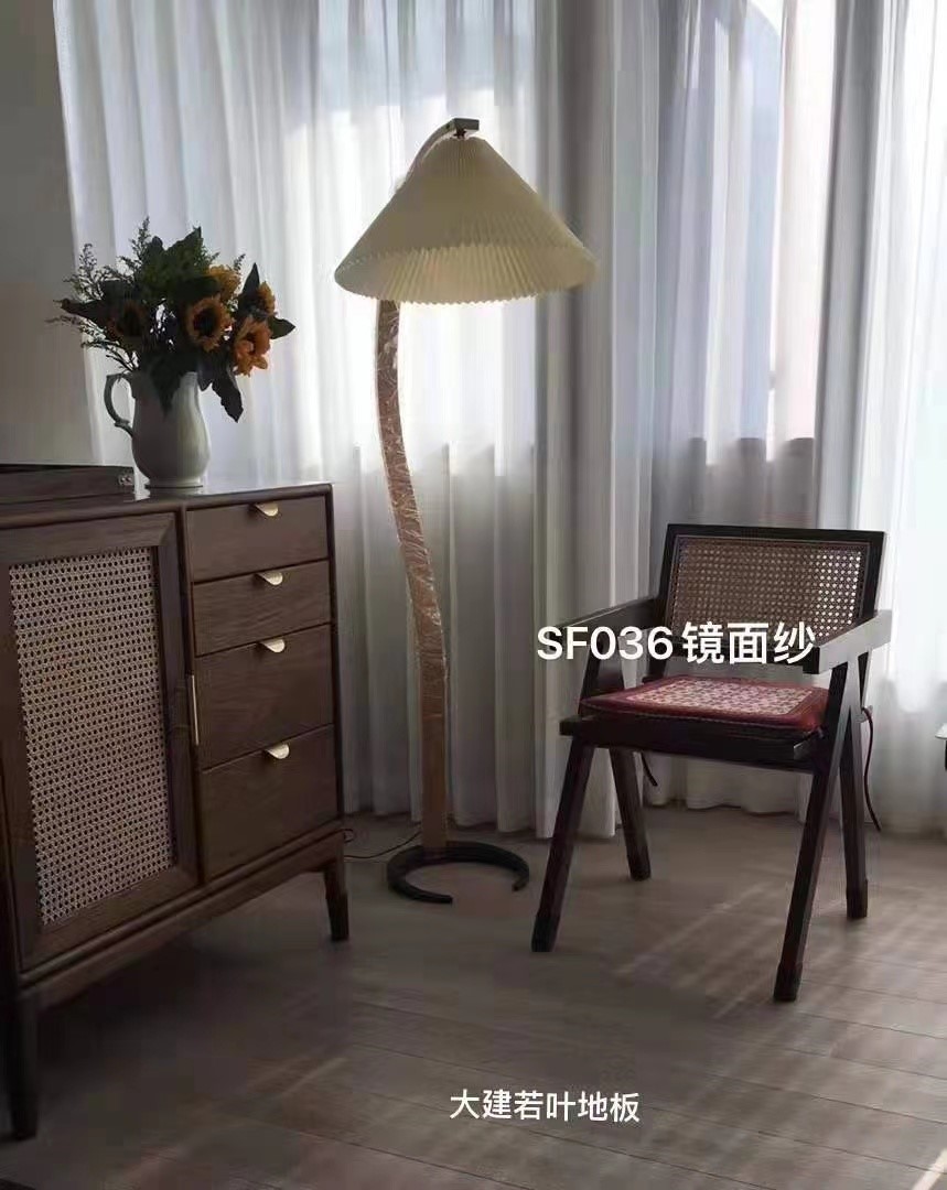 SF036波纹镜面纱 日式原木装修